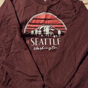 Seattle Graphic Maroon Shirt